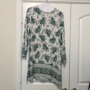 Floral Print Spring Shift Dress